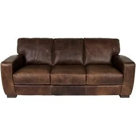 FULL ITALIAN LEATHER SOFA